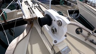 Installing a Manual Windlass  SL555 All Chain Rode amp Anchor  Video 18  Westsail 28 [upl. by Aninnaig]