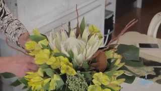 Floristry Tutorial How to Arrange Large and Small Forms Together [upl. by Forland]