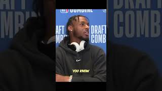 Bronny James NBA Combine Interview nba Lebron James basketballplayer basketball Goingstrong [upl. by Nnayecats4]