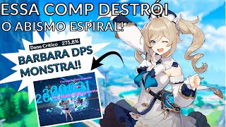 BARBARA DPS É REAL QUE COMP ABSURDA  GENSHIN IMPACT [upl. by Ornstead229]