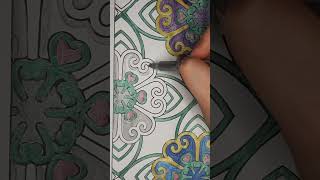 🌟​ Trying silver metalic marker  Probando marcador metálico plateado 🌟​ librodecolorear mandala [upl. by Dianne]