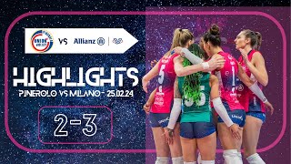 HIGHLIGHTS  Wash4Green Pinerolo  Allianz Vero Volley Milano [upl. by Aikimat676]