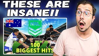 100 Biggest NRL Hits of All Time Reaction [upl. by Jessie]