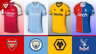 All Premier League Home Kits 202324  EPL Teams Home Jerseys [upl. by Holmann312]