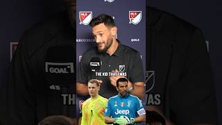 Hugo Lloris Picks Between The Best Goalies In Football History 👀 football soccer premierleague [upl. by Tavey]