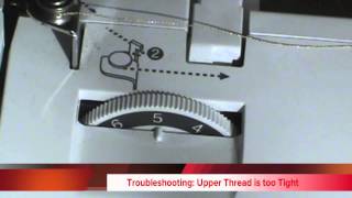 How to Adjust the Thread Tension the Brother SE400 Sewing Machine [upl. by Aohsoj]