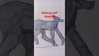 Drawing a wolf 🐺 [upl. by Anaic]