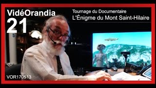 VOR170513 Tournage du Documentaire LÉnigme du Mont SaintHilaire [upl. by Nnasus]