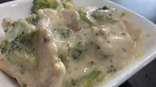 How to Make Chicken Alfredo Broccoli serve with vegetable Yellow Rice [upl. by Weinert794]