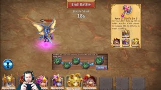 ArchDemoN 12 Billion Damage Explaining Set Up Crests Artifacts Castle Clash [upl. by Retsevlis]