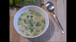 Recette du potage au cerfeuil frais [upl. by Lachlan]