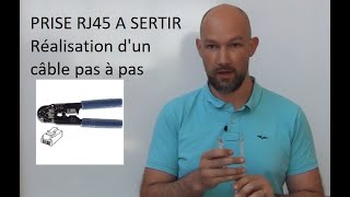 Sertir une prise fiche RJ45 [upl. by Maclean]