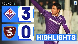 FIORENTINASALERNITANA 30  HIGHLIGHTS  Sottil seals win with a beauty  Serie A 202324 [upl. by Oicnevuj]