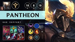 Pantheon Support vs Lulu Vision Controller  EUW Master Patch 1418 [upl. by Dripps]