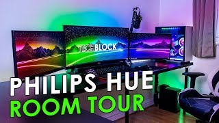 TechBlocks Philips Hue Room Tour  Razer Chroma Sync [upl. by Okechuku]