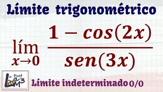 Límite trigonométrico usando Identidades Trigonométricas  La Prof Lina M3 [upl. by Kcaz430]