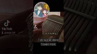 Hoshi no Yo Yuzu  Taishou Otome Otogibanashi shorts anime music song kalimba cover [upl. by Hurff491]