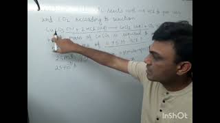 calcium carbonate reacts with aqueous HCl to give CaCl2 and CO2 according to reaction CaCO3  2HCl [upl. by Anialad]