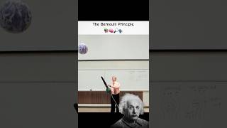 The Bernoulli principle physics science amazing experiment ytshort informative newton [upl. by Ewnihc]