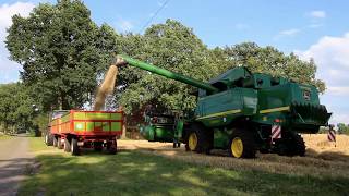 Grain Harvest 2017  John Deere  Claas  New Holland  Fendt  Getreideernte [upl. by Anayet747]