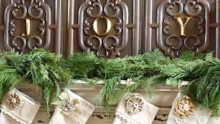 Simple Christmas Mantel [upl. by Boehike]