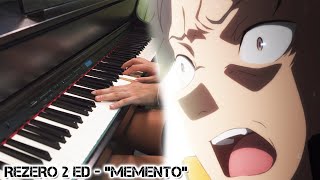 ReZero Season 2 ED  MEMENTO Piano amp Orchestral Cover Emotional Ver [upl. by Issiah526]