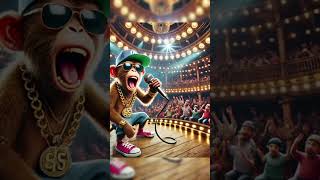 Monyet rapper monyet monkey monkeys rapper rappers rap ai aiart viral viralvideo ai [upl. by Ger211]