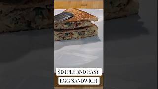 Simple And Easy Egg Sandwich shorts youtubeshorts breakfast egg viral eggsandwich fypage [upl. by Virg]