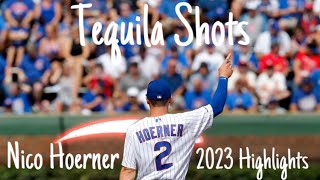 Nico Hoerner 2023 Highlights  Tequila Shots Kid Cudi [upl. by Ellimak]