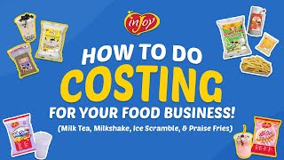 How to do Product Costing for your Food Business  inJoy Philippines Official  Business Tips [upl. by Kilmarx]