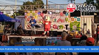 🔴 Show de cierre teletón de los barriossan Javier de Loncomilla 🔴 Desde la plaza puesta del sol [upl. by Nore129]