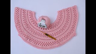 Canesú para jersey o blusa de primavera muy fácil y rápido yomequedoencasatejiendocrochet crochet [upl. by Fadil]