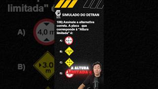 Sinalização de trânsito  Placas de trânsito  legislação de trânsito 🚦 autoescola simuladodetran [upl. by Refinney]