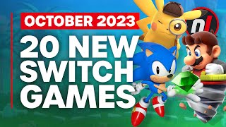 20 Exciting New Games Coming to Nintendo Switch  October 2023 [upl. by Latton]