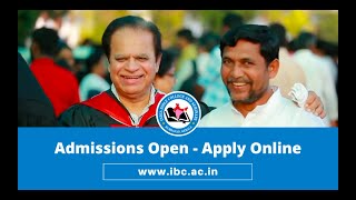 India Bible College and Seminary IBCampS  Admissions Open [upl. by Anoiuq852]