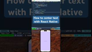 React NativeExpo How to center text with React Native [upl. by Emeric471]