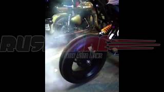 Emflux One Electric Sportsbike  Burnout [upl. by Ferrigno]