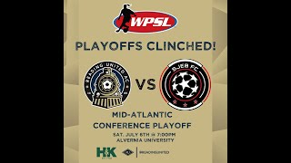 WPSL MidAtlantic Conference Playoffs RUAC v SJEB FC [upl. by Eiralam]