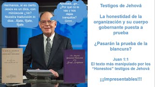 Testigos de Jehova la honestidad y la erudición de la organización y el cuerpo gobernante a prueba [upl. by Carol-Jean]