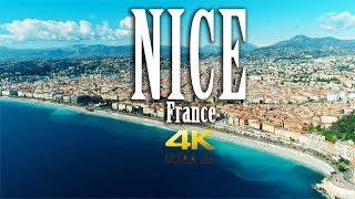 Nice France in 4K Côte dAzur Nice Aerial [upl. by Naitsabas]