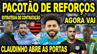 PACOTÃƒO DE REFORÃ‡OS NO FLAMENGO CLAUDINHO DEIXA PORTA ABERTA PARA MENGÃƒO ESTRATÃ‰GIA PARA CONTRATAR [upl. by Laforge]