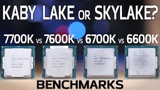 Kaby Lake vs Skylake Benchmarks 7600K and 7700K vs 6600K and 6700K [upl. by Yenot]