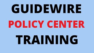 Guidewire policy center for beginners  Guidewire policy center  Guidewire policy center training [upl. by Dorman]