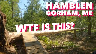 Crazy features and flow at Hamblen MTB Trails  Gorham ME [upl. by Yruama390]