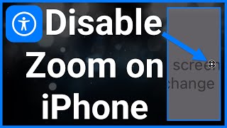 How To Turn Off Zoom On iPhone [upl. by Haletta]