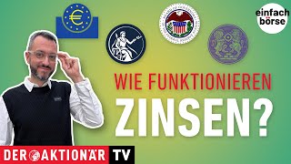 Wie funktionieren Zinsen  Wissenswertes rund um Leitzinsen [upl. by Arayt651]