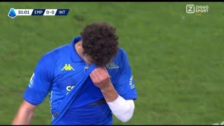 Saba Goglichidze Red Card Empoli vs Inter 00 Goals and Highlights Saba Goglichidze Sent Off [upl. by Ecyac423]