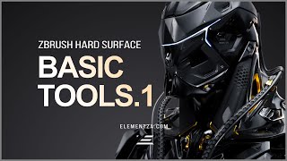 ZBrush Hard Surface Basic Tools Part One [upl. by Pauiie]