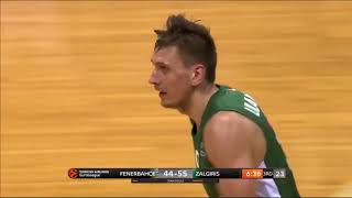 Edgaras Ulanovas highlights FenerbahceZalgiris 8082 [upl. by Ruder941]