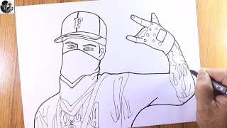 Hip Hop Bundle drawing step by step  Free Fire character Hip Hop Bundle drawing [upl. by Edijabab300]